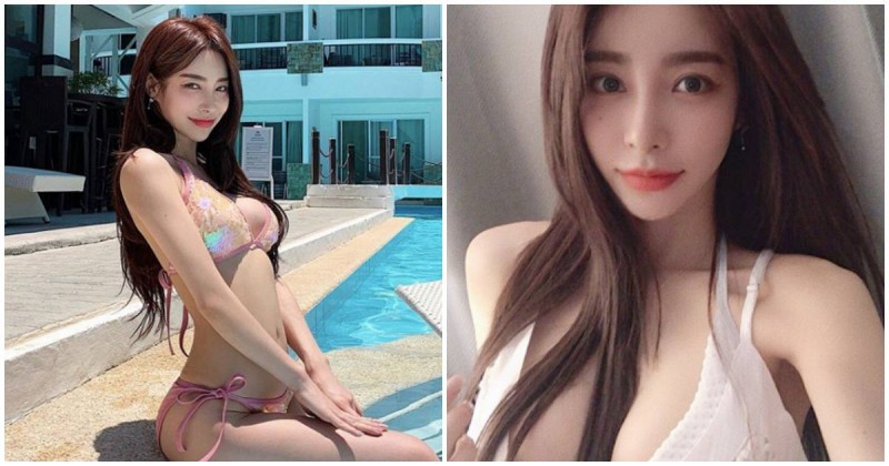 火辣高顏值正妹「長髮卡深溝」，「性感側乳曲線」散發強烈魅力！