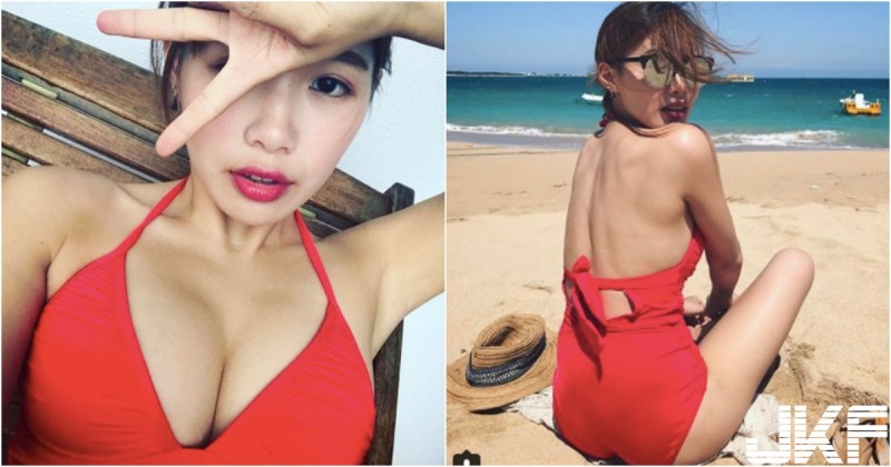 澎湖海邊驚見「性感美乳妹」！正面「車頭燈超亮」根本稱霸海灘啦！