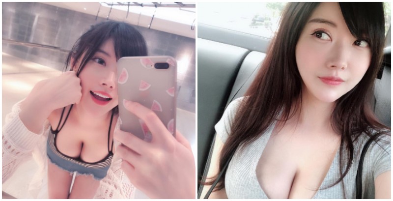 自拍角度真的很重要！「豪乳直播主」姚采辰一彎腰就乳浪太強，注意力都被吸走