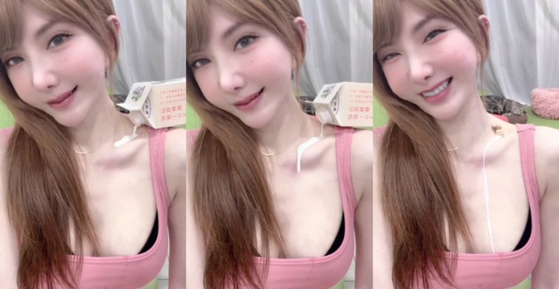 長腿美女黃瑪姬Maggie挑戰鎖骨喝牛奶　失敗直接絲襪套頭！