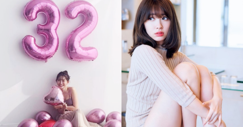 日本第一美胸！永遠的性感女神「小嶋陽菜」慶祝32歲，「D奶」雪乳不小心露點啦！