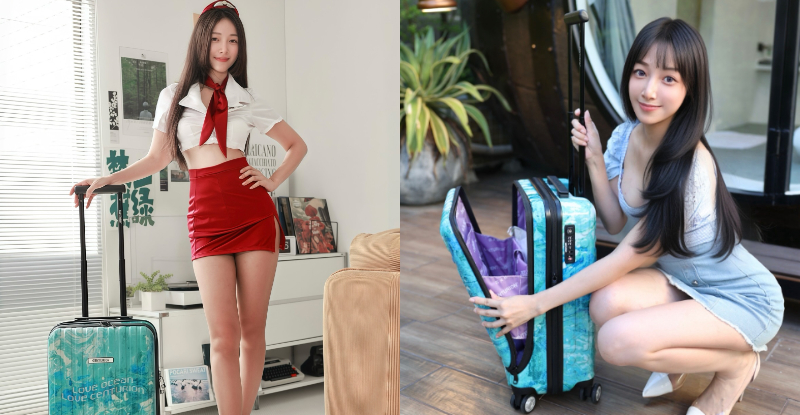 長腿姊姊「愛吃鬼Hani」化身性感空姐，「細腰美腳」帶粉絲一起飛！
