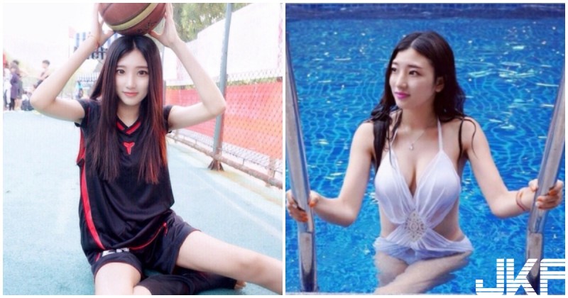 九頭身「性感籃球女神」！　脫下球衣…原來是隱乳系正妹！