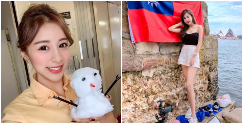 虎航最正沒有之一！「長腿正妹空姐」瑞塔兒完美顏值搭配高挑身材辣你滿眼
