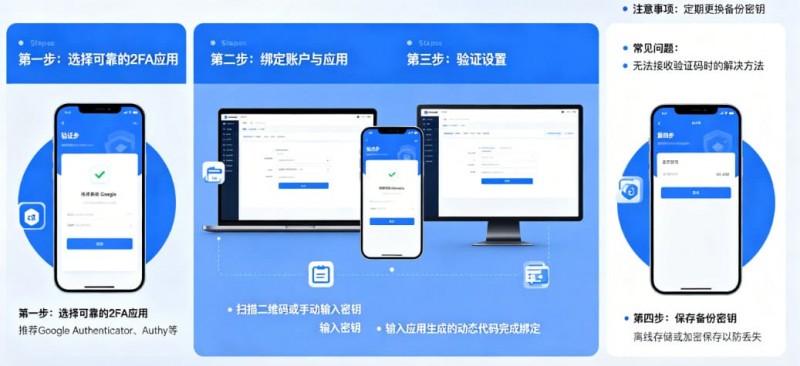 如何设置高强度的账户二次验证(2FA)