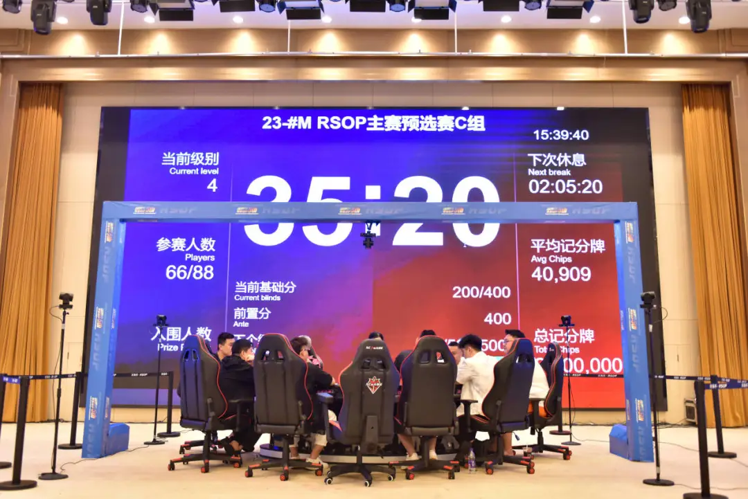 【EV扑克】第五届河海杯｜主赛首轮战罢！总共423人次参赛87人晋级，刘成龙/田传坤分别领跑预选赛C/D组